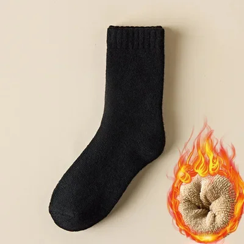Men Thick Thermal Wool Socks Man Winter Warm Merino Wool Rabbit Solid High Quality Socks Male Cotton Casual Super Thicker Sock