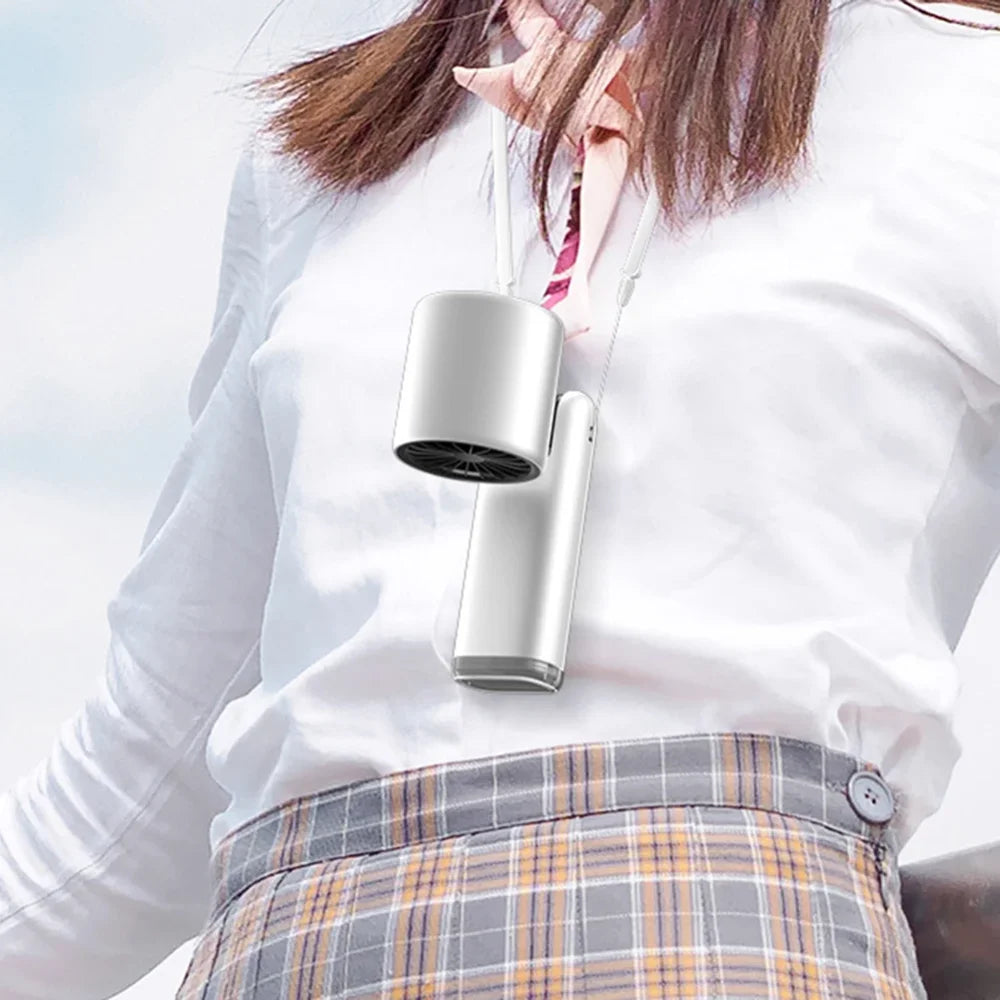100 Turbos Chilled Ice Sensation Mini Turbo Speed Fan with USB Power and Digital Display for Outdoor Camping, Office, and Dorm Use