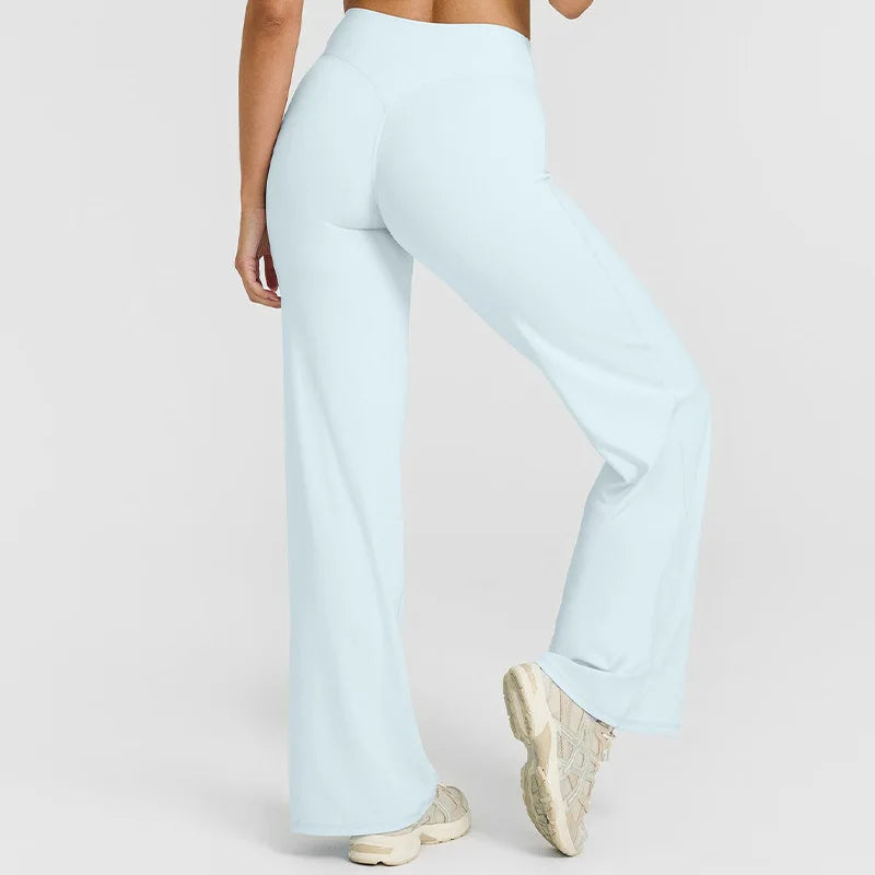 Ultra Soft Butter Fabric Women's Mid-Waist Straight-Leg Yoga Pants for Gym, Pilates, and Running