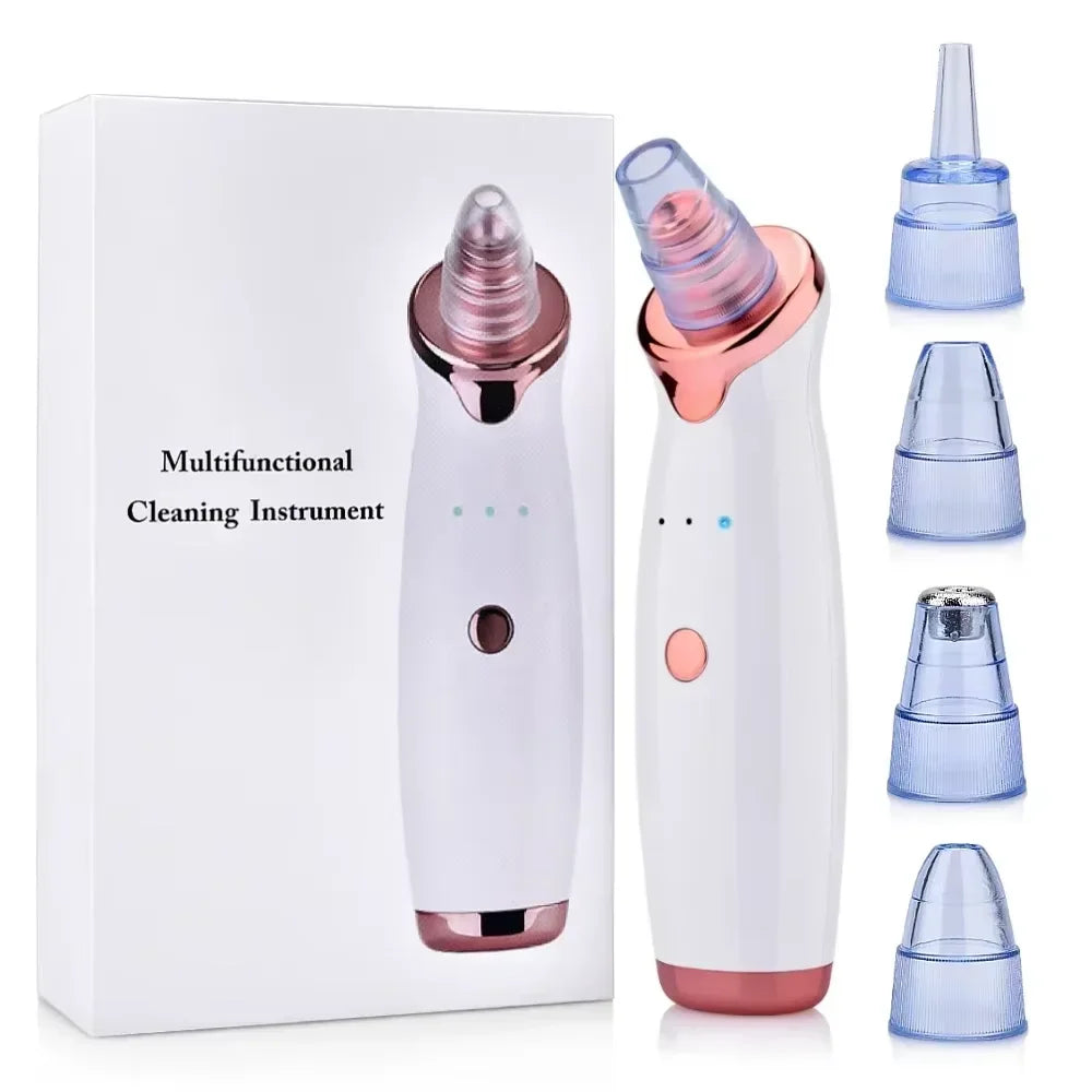 Electric Blackhead Remover with Vacuum Suction - USB Facial Pore Cleaner for Acne and Pimple Extraction