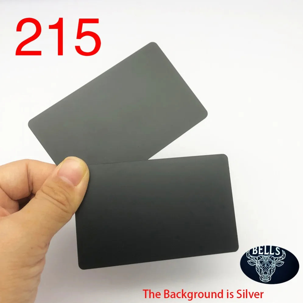 15 Pieces 13.56MHZ 215 Chip Blank Metal and PVC Hybrid NFC Social Identification/Access Control/Business Card