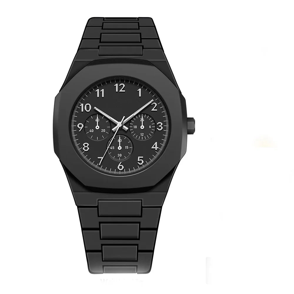 Classic Middle Eastern Arabic Numerals Blue Dial Quartz Watch for Men'S Casual Plastic Strap Women'S Waterproof Clock