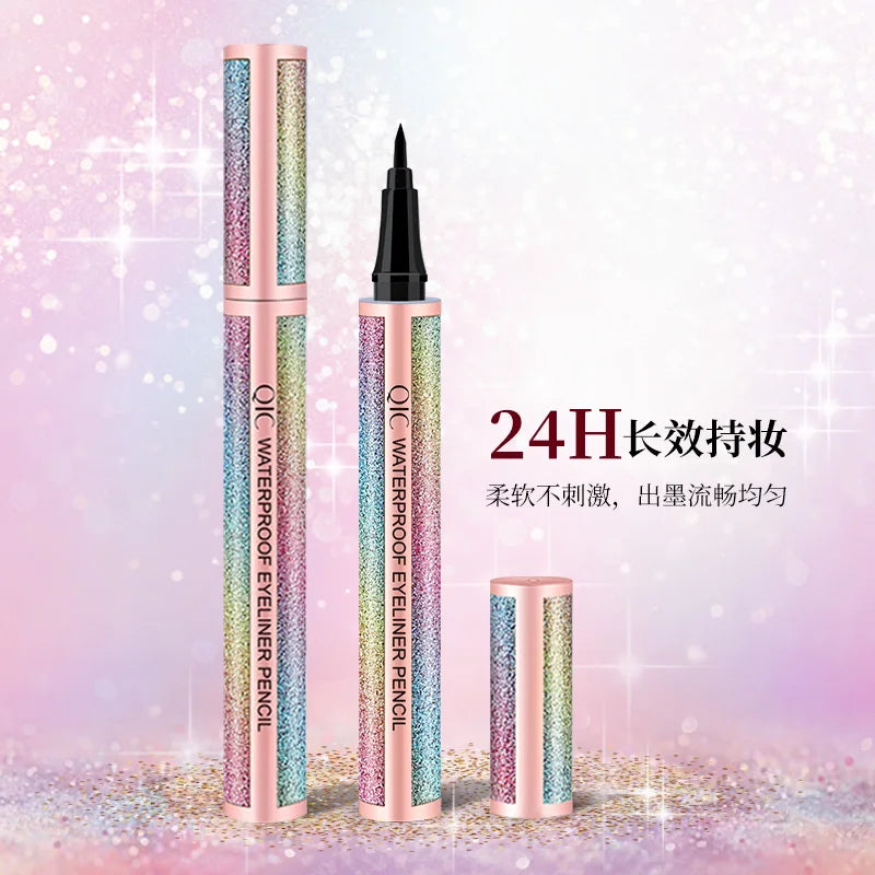 Starry Sky Waterproof Liquid Eyeliner Pen - Quick Drying Eye Makeup for Women