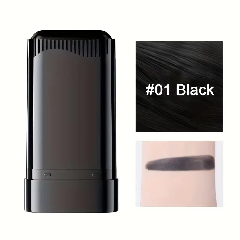Hair Color Touch-Up Stick - Temporary Coverage for Gray Roots, Available in 3 Shades, Plant-Based Formula