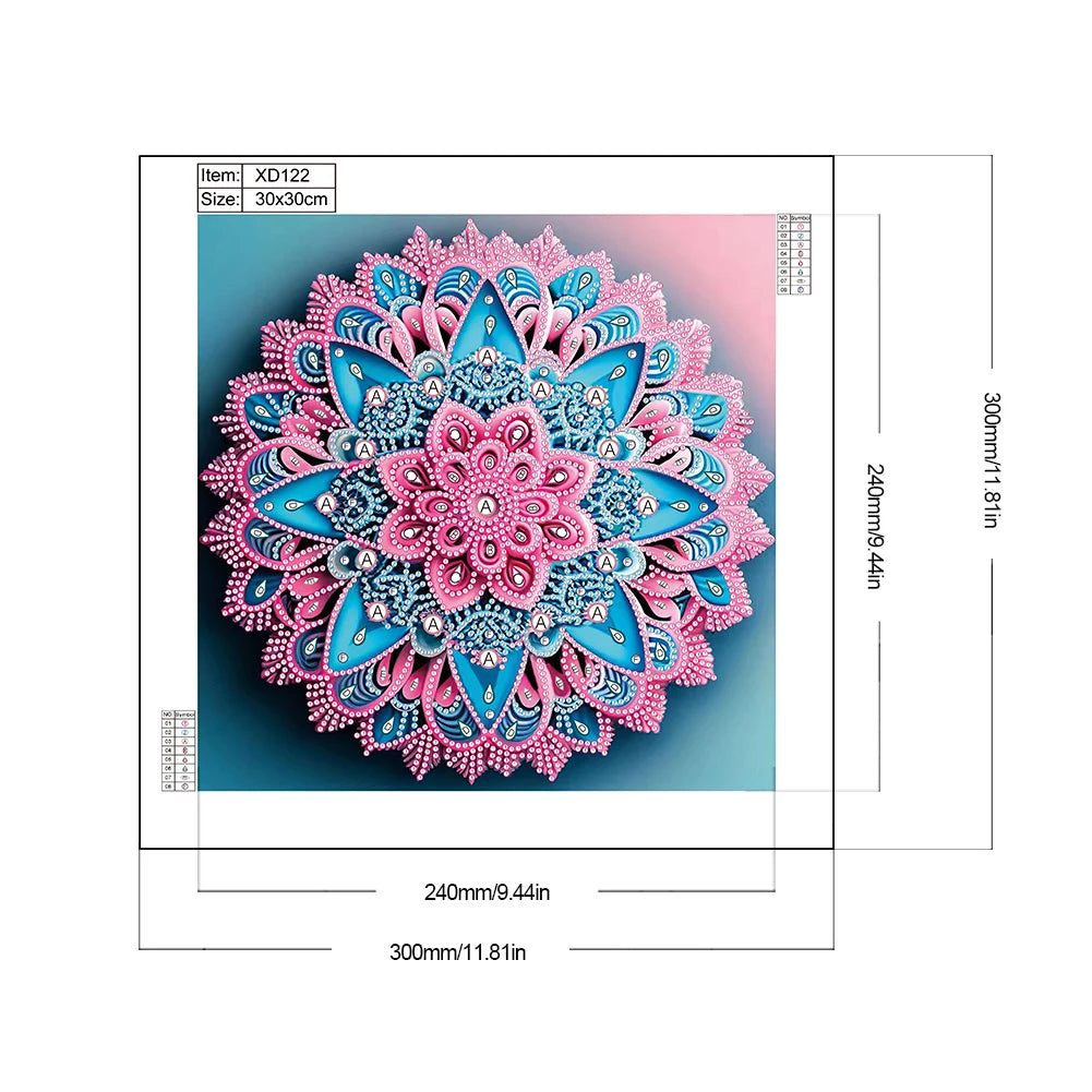NEW Mandara 5D DIY Partial Special Shaped Drill Diamond Painting Kit Diamond Mosaic Rhinestone Home Wall Decoration