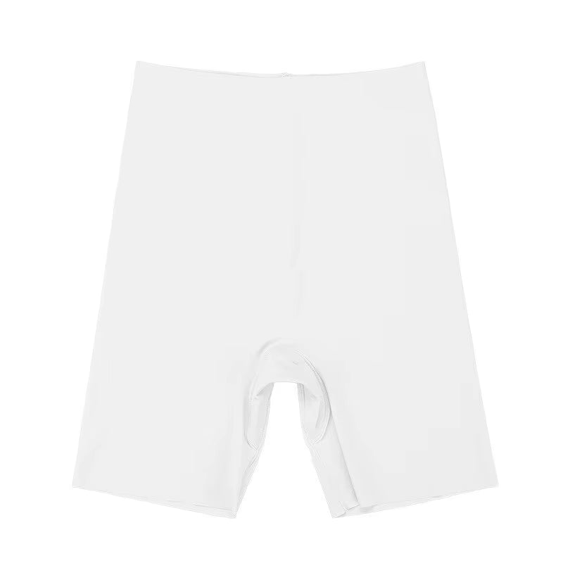 Seamless High-Waist Tummy Control Boyshorts for Women - Ice Silk Hip Lift Underwear