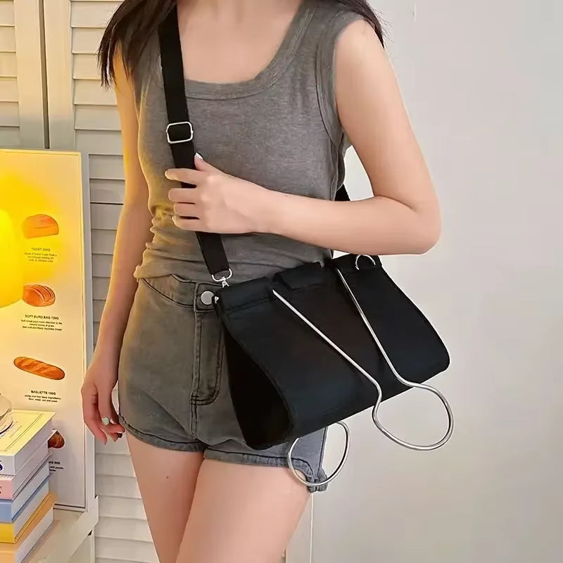 2024 Women's High-Capacity Felt Shoulder Bag - Fashionable Handbag for Office Use