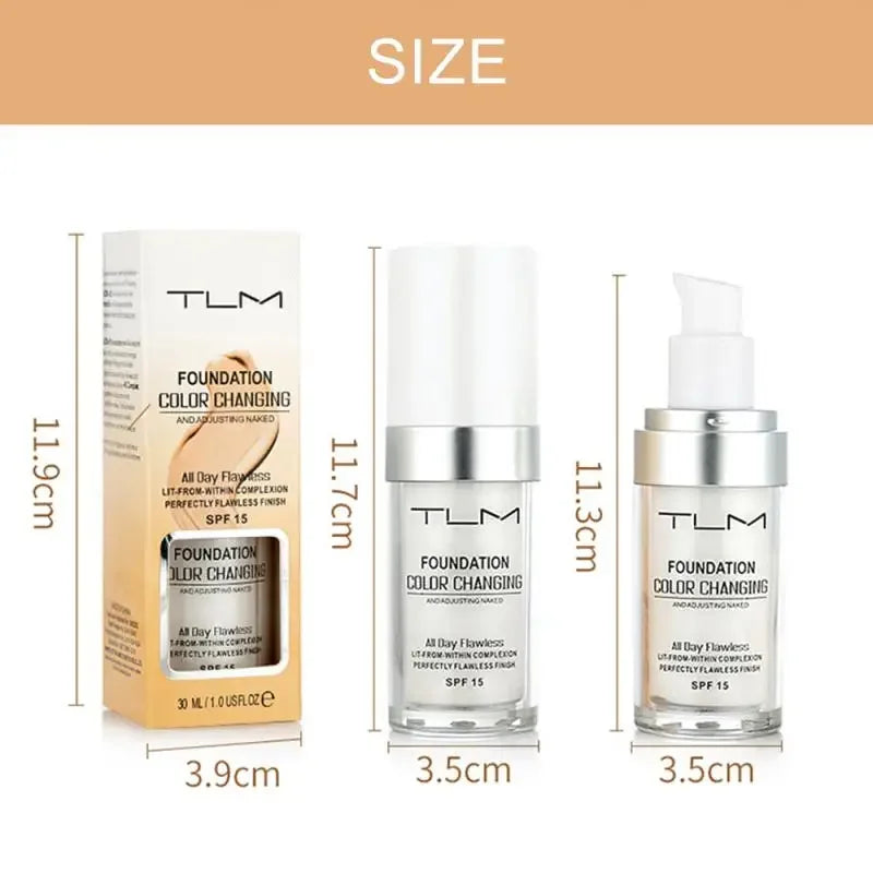 Cosmetics Foundation Magic Color Changing Foundation Liquid Soft Matte Longlasting Hydrating Makeup Base Maquiagem Wholesale