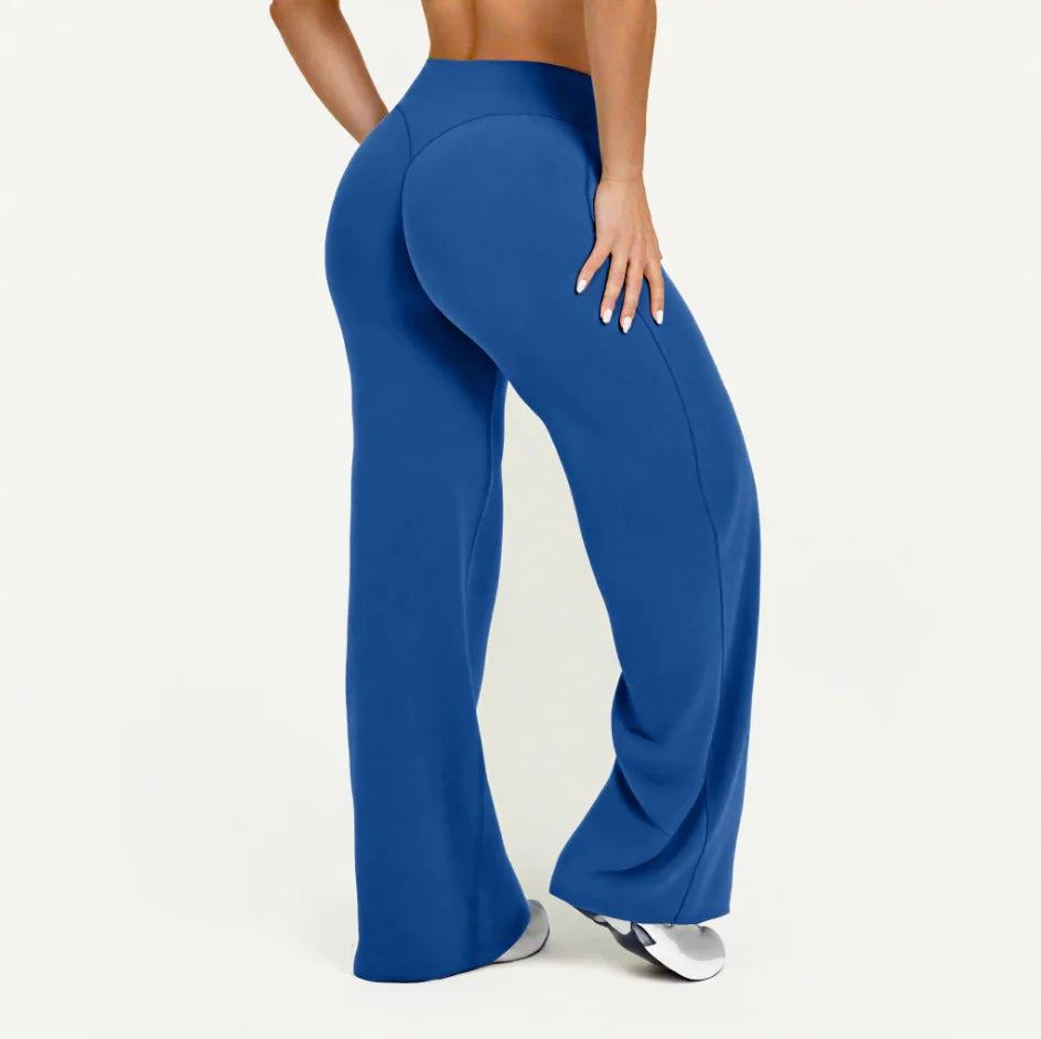 Ultra Soft Butter Fabric Women's Mid-Waist Straight-Leg Yoga Pants for Gym, Pilates, and Running