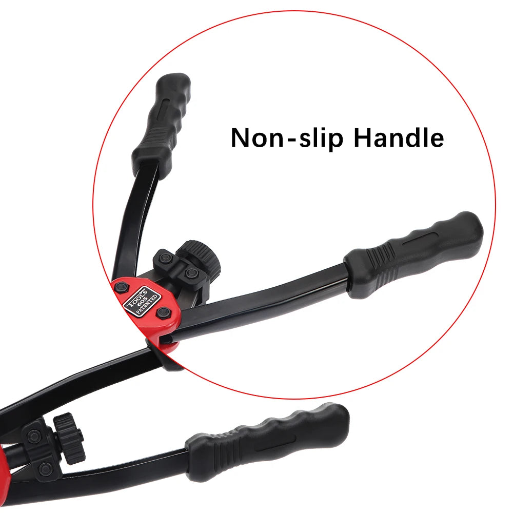 100Pcs Rivet Nut +Hand Threaded Rivet Nuts Gun BT606 M3 M4 M5 M6 M8 Double Insert Manual Riveter Gun Riveting Rivnut Rivet Tool