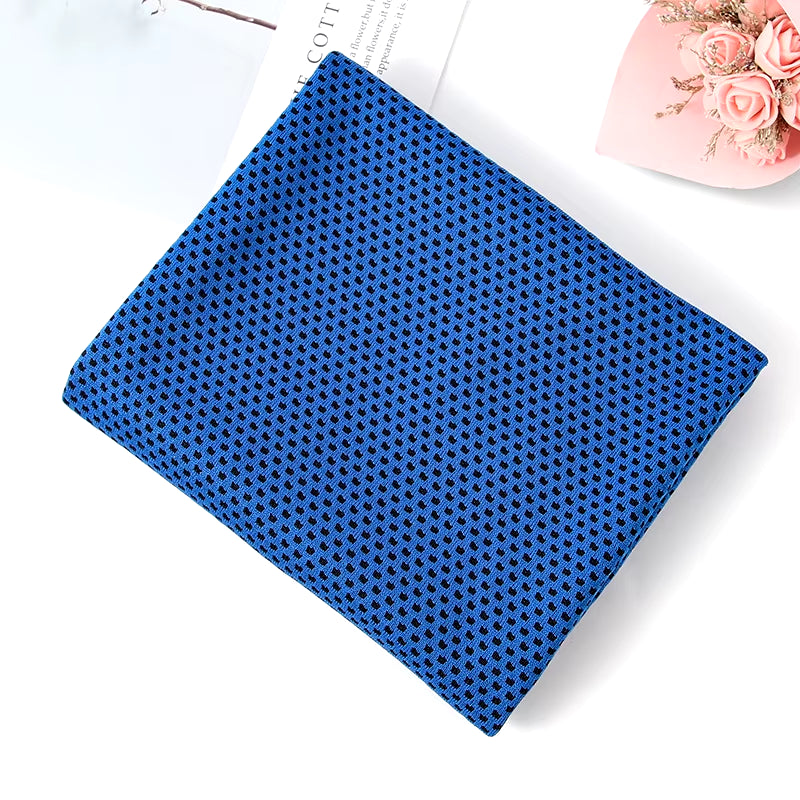 Microfiber Cooling Towels for Yoga and Outdoor Sports - Lightweight Sweat-Absorbing Scarves for Summer Activities