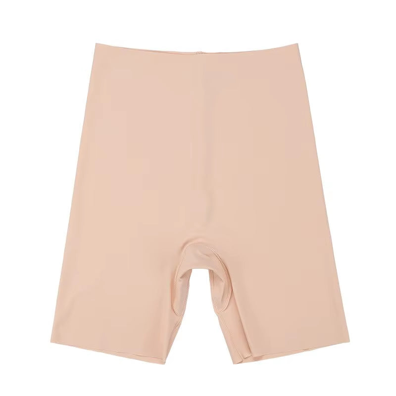Seamless High-Waist Tummy Control Boyshorts for Women - Ice Silk Hip Lift Underwear