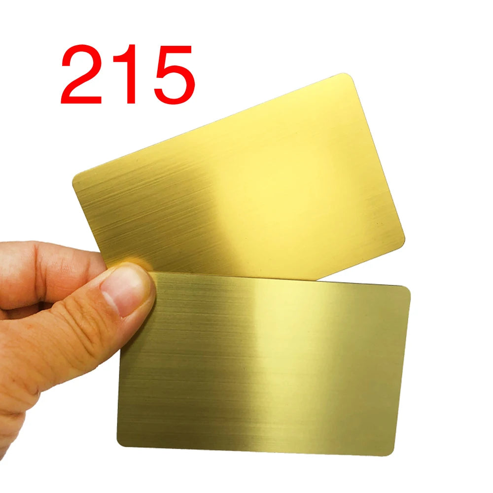 15 Pieces 13.56MHZ 215 Chip Blank Metal and PVC Hybrid NFC Social Identification/Access Control/Business Card