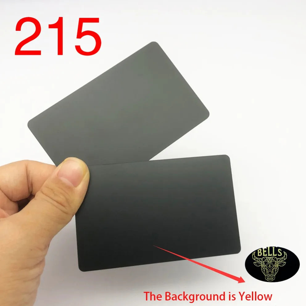 15 Pieces 13.56MHZ 215 Chip Blank Metal and PVC Hybrid NFC Social Identification/Access Control/Business Card