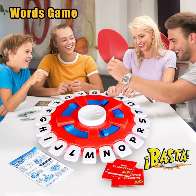Basta: Engaging Spanish Vocabulary Board Game for Family Gatherings and Educational Settings