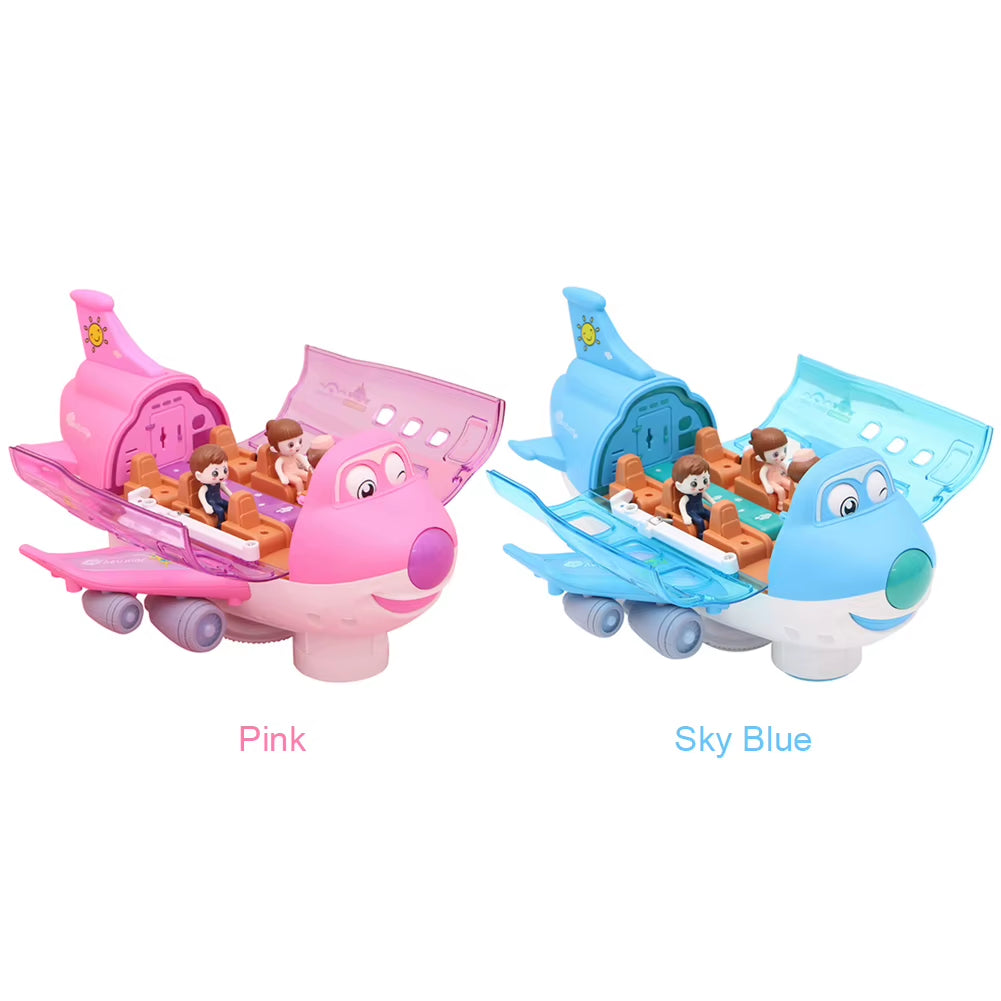 Stunt Electric Aircraft Toy with Light Effects - 360-Degree Rotating Model Airplane for Birthdays and Christmas Gifts