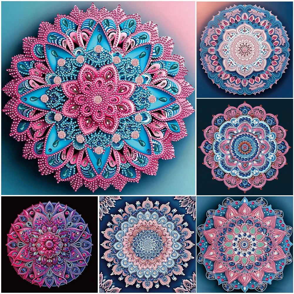 NEW Mandara 5D DIY Partial Special Shaped Drill Diamond Painting Kit Diamond Mosaic Rhinestone Home Wall Decoration