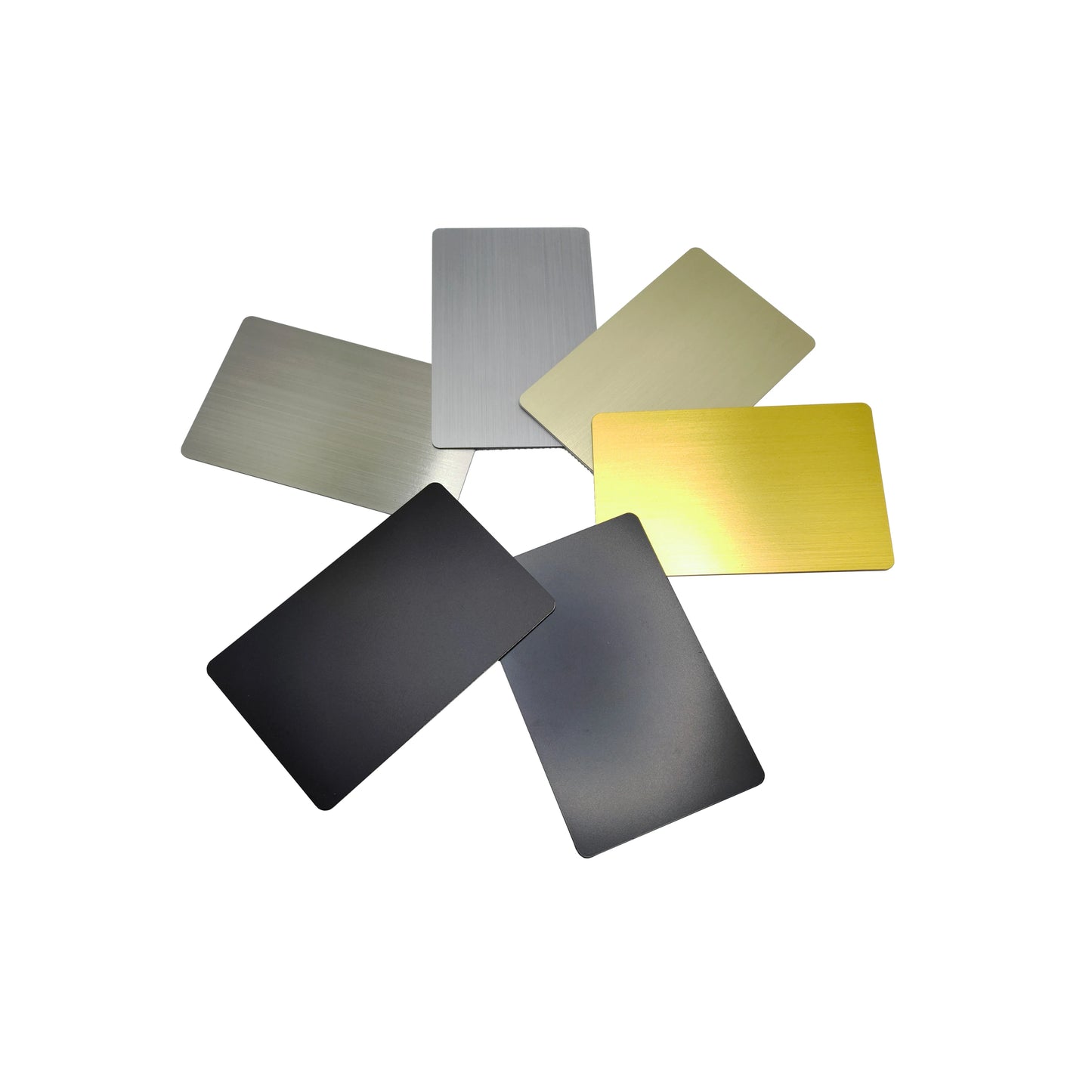 15 Pieces 13.56MHZ 215 Chip Blank Metal and PVC Hybrid NFC Social Identification/Access Control/Business Card