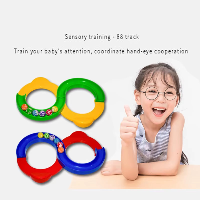 Montessori-Inspired Motion Ball Track: Patience Development Toy for Children - Ideal Birthday Gift