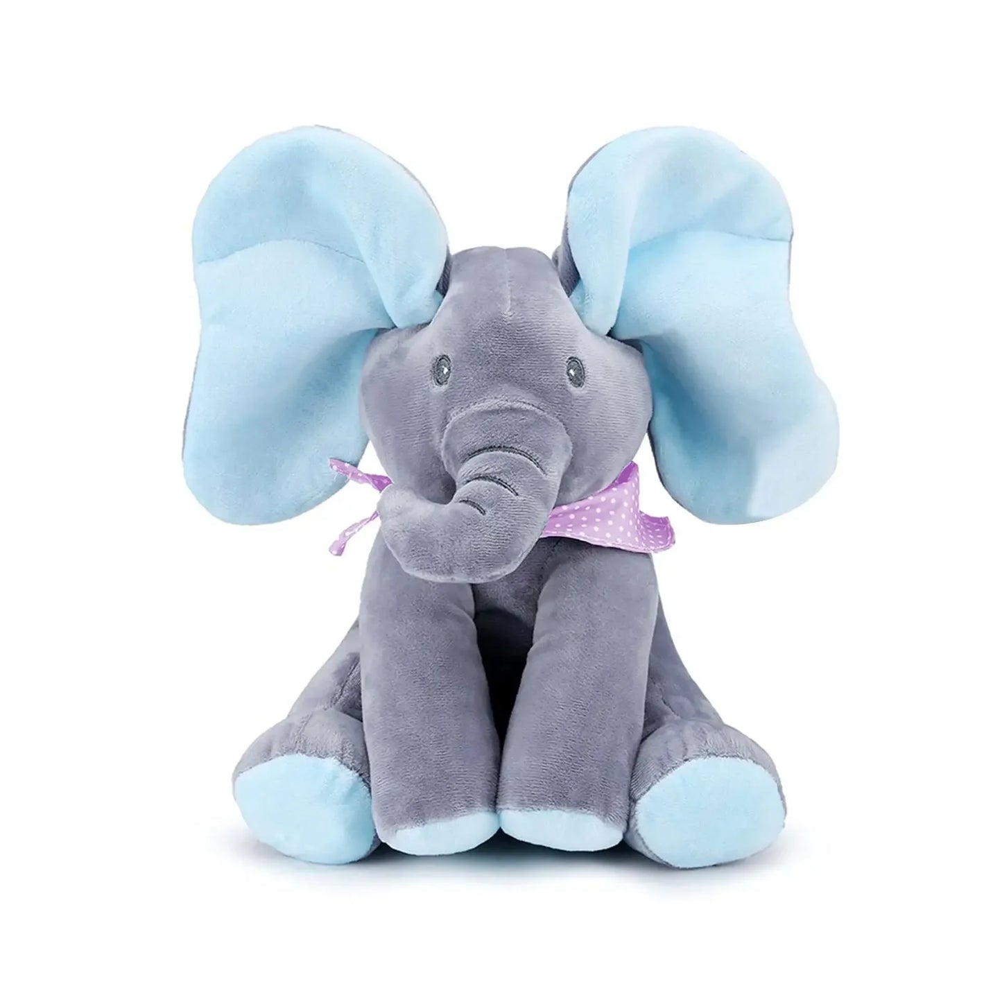 Animated Plush Singing Elephant Toy with Moving Ears - Adorable Stuffed Animal for Babies