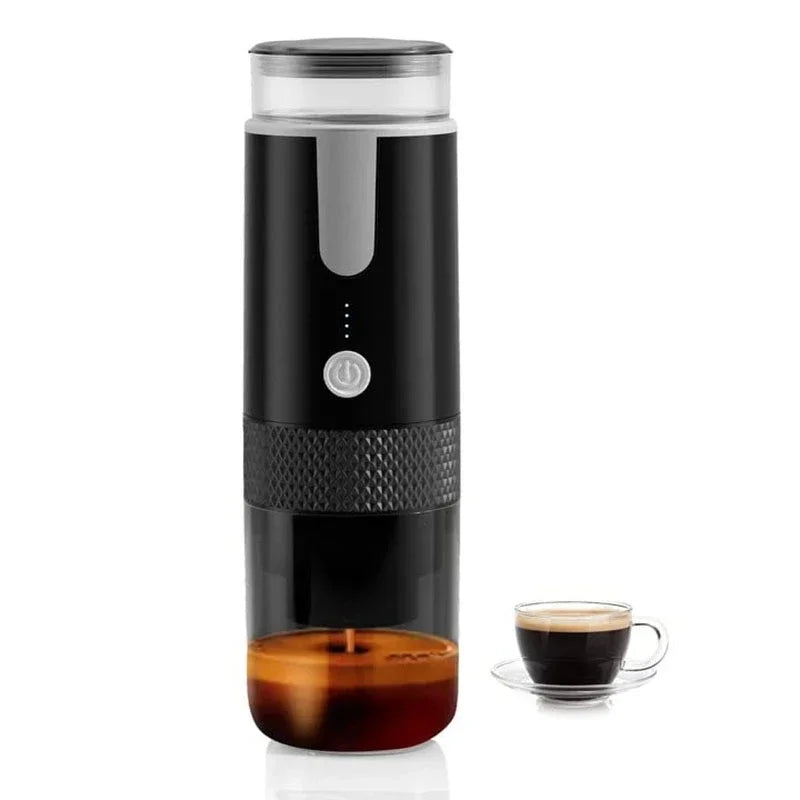 Electric Coffee Maker: Portable Capsule and Ground Coffee Brewer