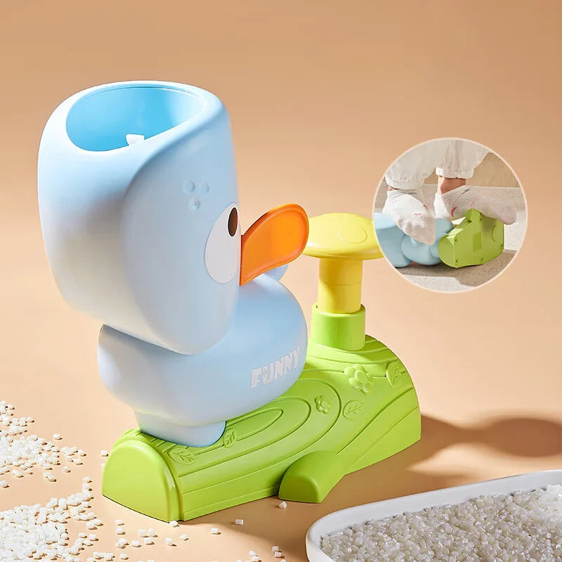 Outdoor Air Disc Launcher for Kids - Flying Disc Game for Toddlers and Family Backyard Fun