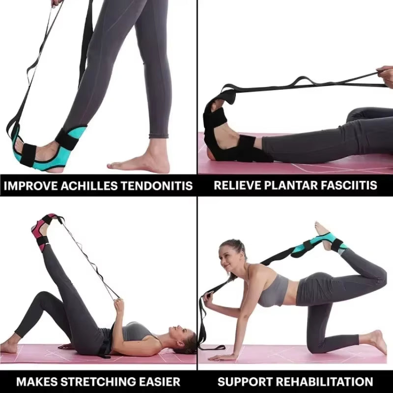 Yoga Leg Stretching and Flexibility Band for Rehabilitation and Foot Care