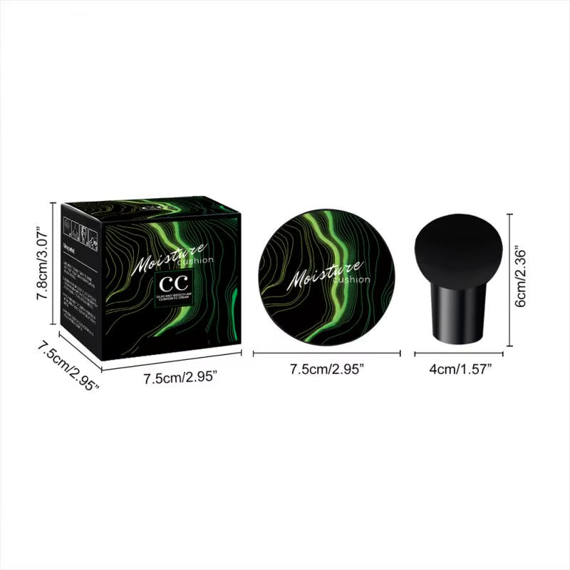 Mushroom Head Air Cushion CC Cream - Natural Moisturizing Foundation and Concealer for Oil-Control and Whitening