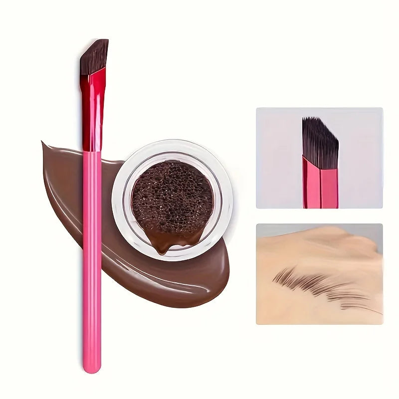 Stereoscopic Eyebrow Brush for Precision Application and Brow Makeup Enhancement