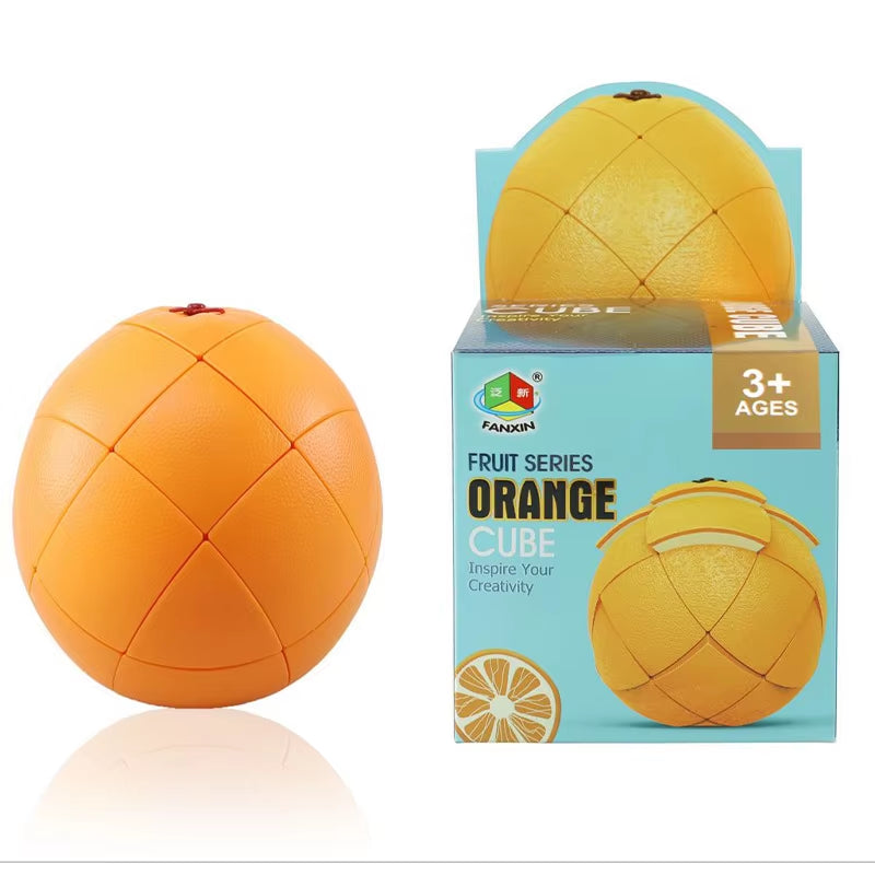 Fanxin Creative Fruit Magic Cube Banana Apple Lemon Orange Pear Peach Early Learning Magic Cube Children'S Gifts