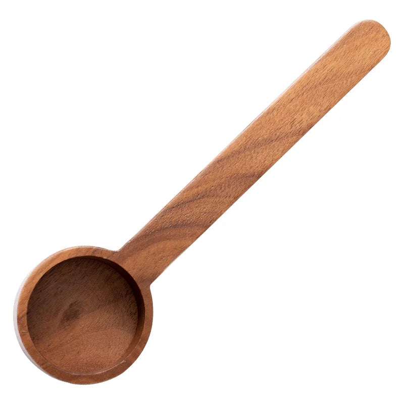 Black Walnut Wooden Dessert Spoon - Tableware for Coffee, Honey, Sugar, and Spice Measurement