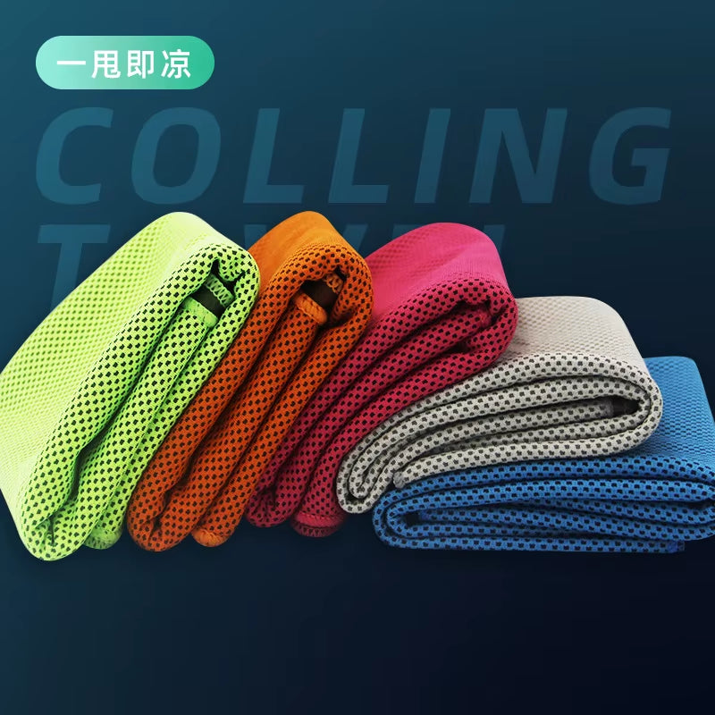 Microfiber Cooling Towels for Yoga and Outdoor Sports - Lightweight Sweat-Absorbing Scarves for Summer Activities
