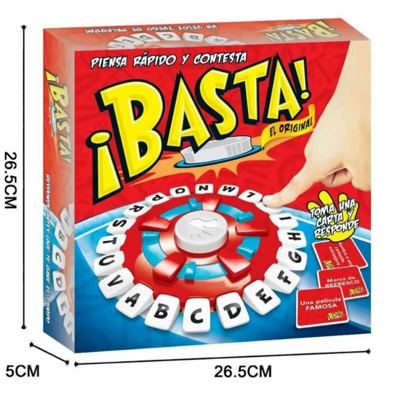 Basta: Engaging Spanish Vocabulary Board Game for Family Gatherings and Educational Settings
