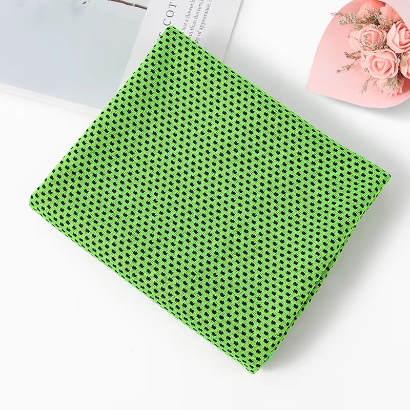 Microfiber Cooling Towels for Yoga and Outdoor Sports - Lightweight Sweat-Absorbing Scarves for Summer Activities