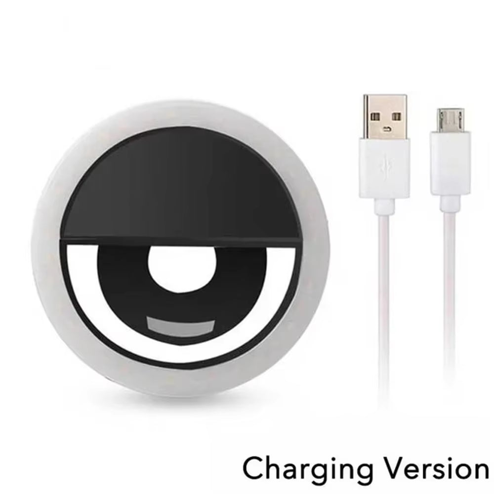 Rechargeable Handheld Ring LED Fill Light for Mobile Phone Live Broadcasting and Desktop Photography