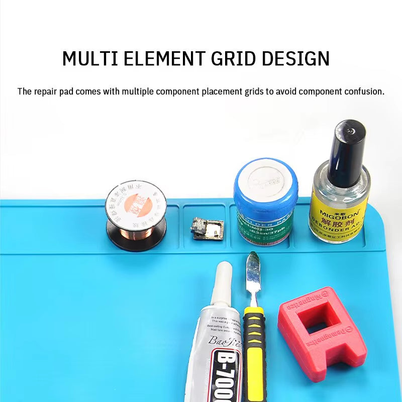 Silicone Waterproof Repair Pad for Motherboard and Electronic Equipment - Multi-Component Placement and Heat Insulation Solution