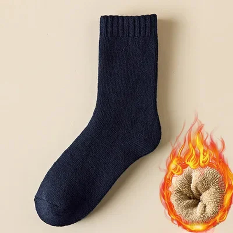 Men Thick Thermal Wool Socks Man Winter Warm Merino Wool Rabbit Solid High Quality Socks Male Cotton Casual Super Thicker Sock
