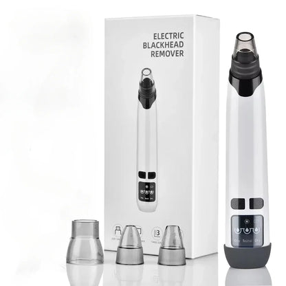 Electric Blackhead Remover with Vacuum Suction - USB Facial Pore Cleaner for Acne and Pimple Extraction