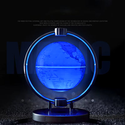 Innovative Bluetooth Speaker with Magnetic Suspension and Luminescent Rotating Globe - 6-Inch Decorative Gift