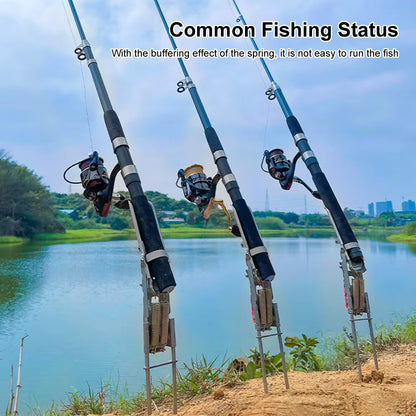 Automatic Folding Fishing Rod Holder for Lakes, Ponds, Rivers, and Streams