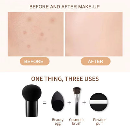 Mushroom Head Air Cushion CC Cream - Natural Moisturizing Foundation and Concealer for Oil-Control and Whitening
