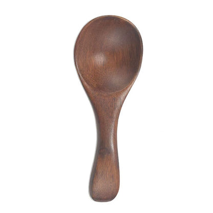 Natural Wooden Large Soup Ladle with Long Handle - Versatile Cooking Scoop for Ramen, Rice, and Catering Tableware