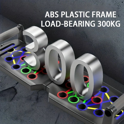 Portable Multifunctional Push-Up Board Set - Foldable Fitness Equipment for Comprehensive Chest, Abdomen, Arms, and Back Training