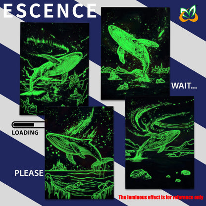 4-Piece Set of DIY Luminous Scratch Art Kits - Colorful Creative Painting Educational Toys Gift