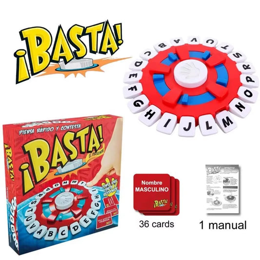 Basta: Engaging Spanish Vocabulary Board Game for Family Gatherings and Educational Settings