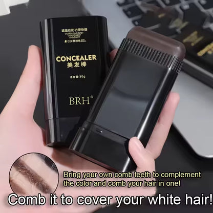Hair Color Touch-Up Stick - Temporary Coverage for Gray Roots, Available in 3 Shades, Plant-Based Formula