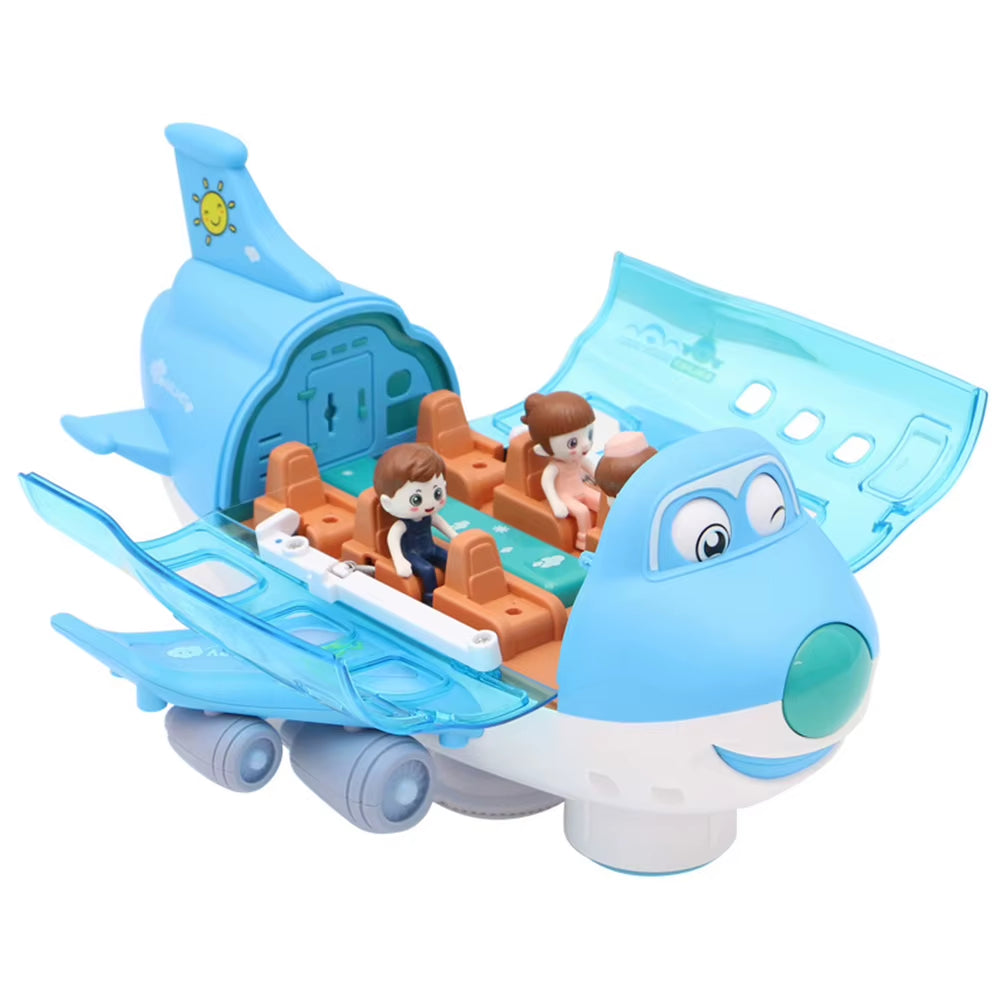 Stunt Electric Aircraft Toy with Light Effects - 360-Degree Rotating Model Airplane for Birthdays and Christmas Gifts