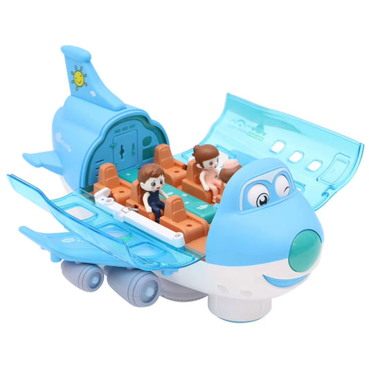 Stunt Electric Aircraft Toy with Light Effects - 360-Degree Rotating Model Airplane for Birthdays and Christmas Gifts