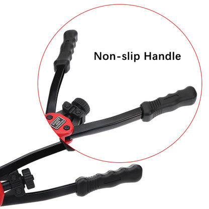100Pcs Rivet Nut +Hand Threaded Rivet Nuts Gun BT606 M3 M4 M5 M6 M8 Double Insert Manual Riveter Gun Riveting Rivnut Rivet Tool