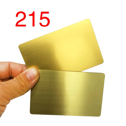 15 Pieces 13.56MHZ 215 Chip Blank Metal and PVC Hybrid NFC Social Identification/Access Control/Business Card